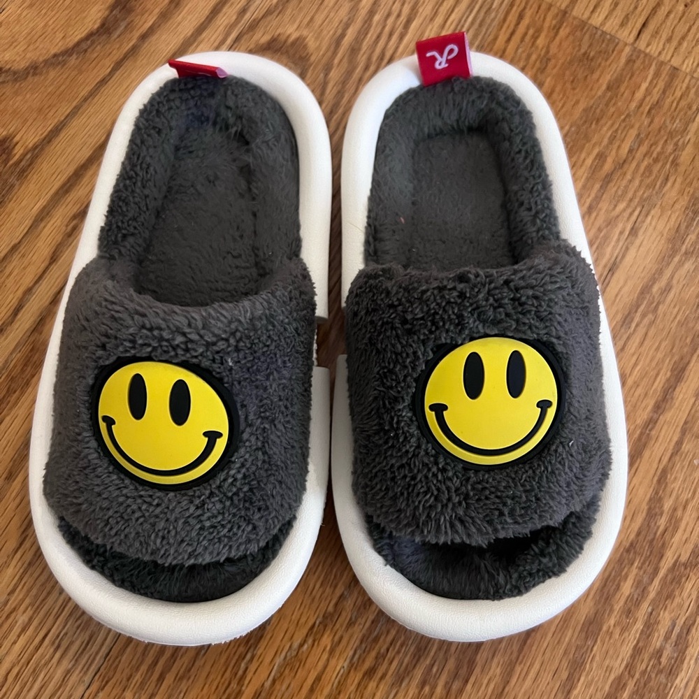 Smiley face slippers